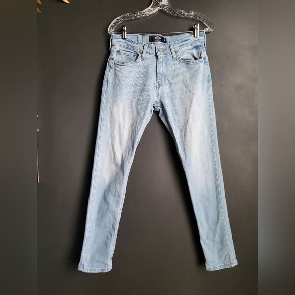 Hollister Skinny Epic Flex Denim Light Wash Jeans W28 x L30 - Picture 1 of 7